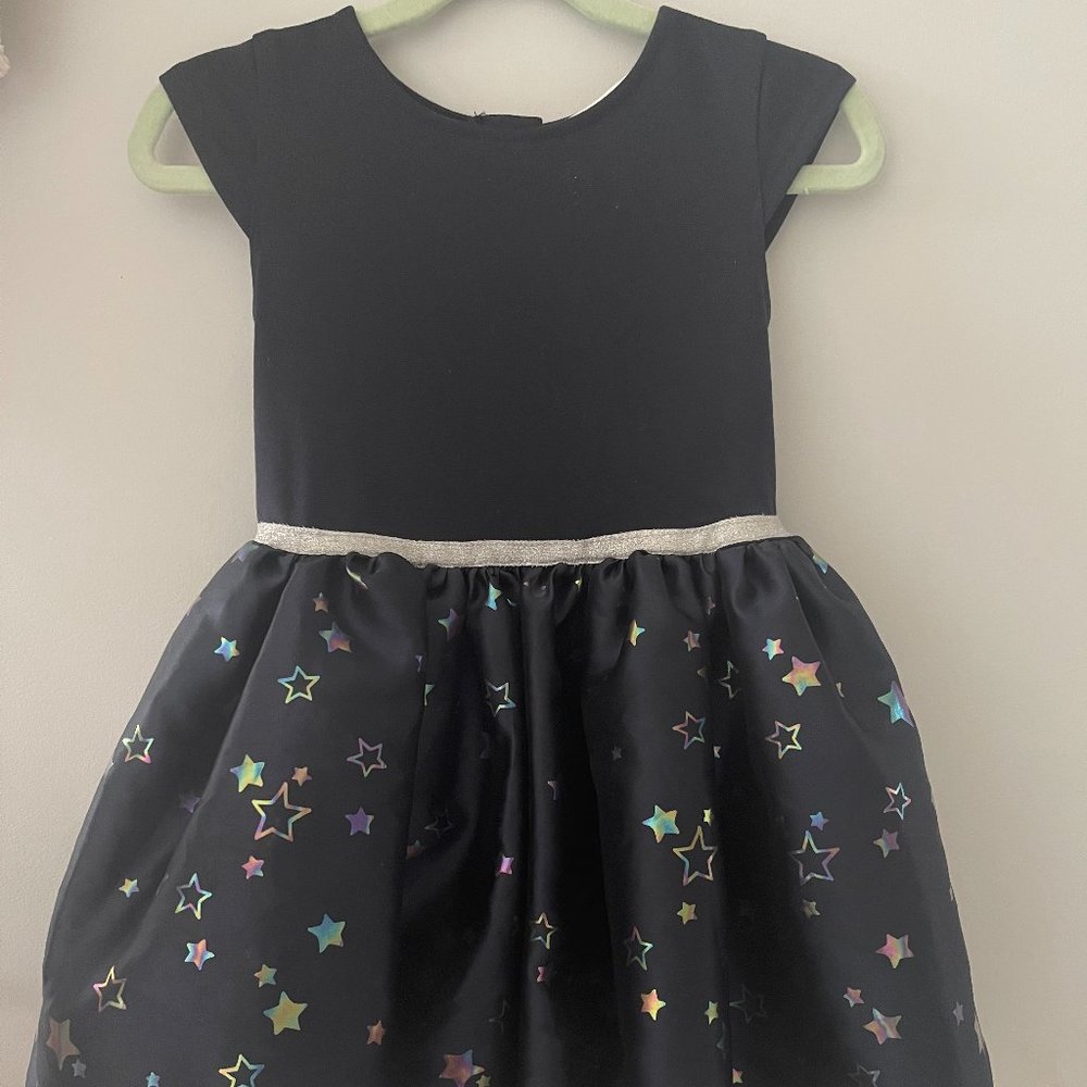 Girls' Dress with Flared Skirt